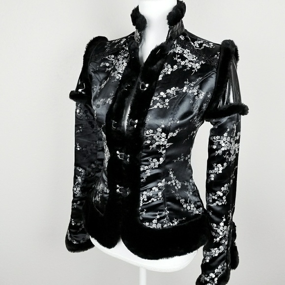 Lip Service Jackets & Blazers - Lip Service Tokyo Trix Asian Cherry Blossom Jacket